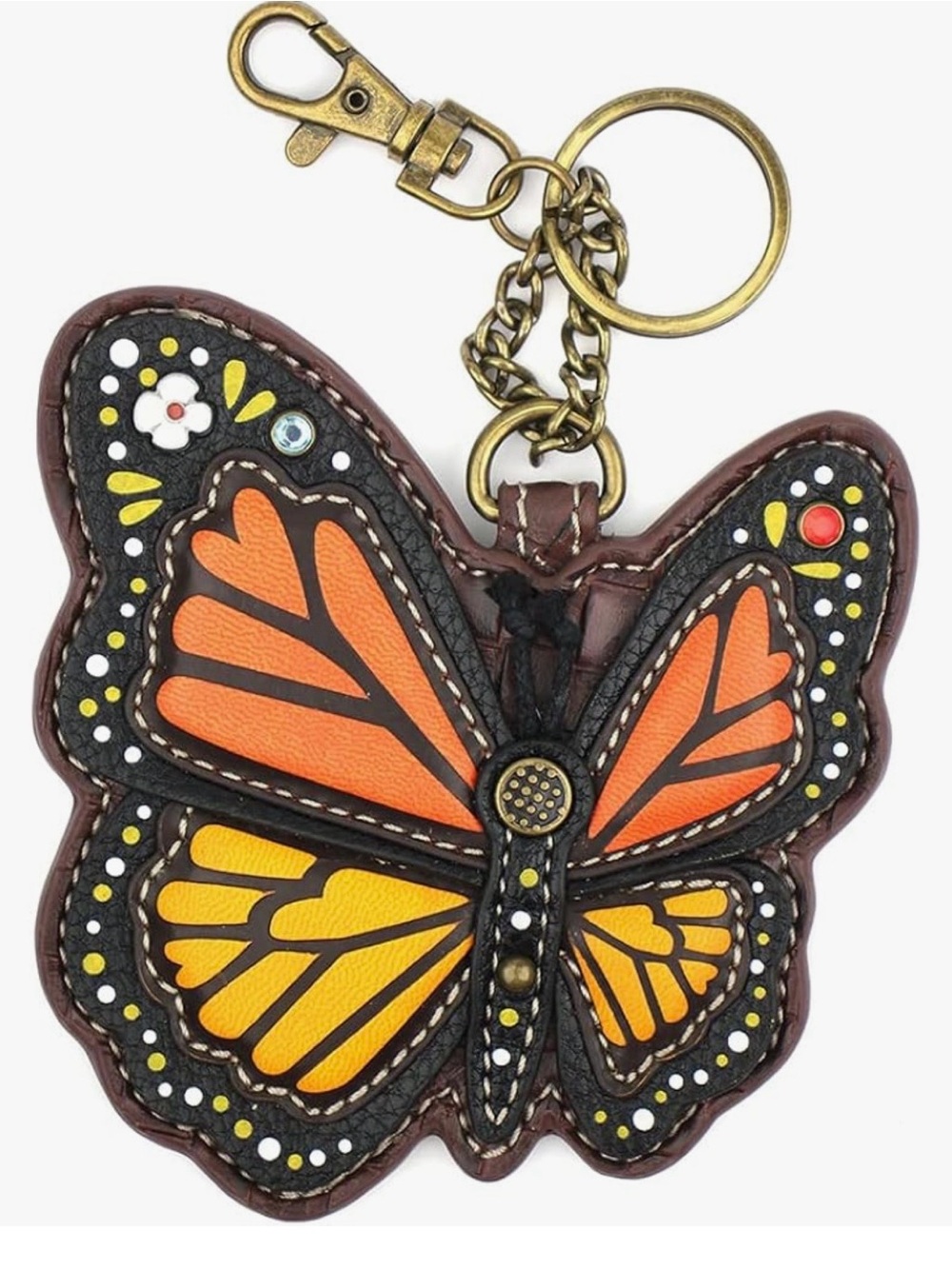 Chala butterfly bag charm keychain coin purse NWT